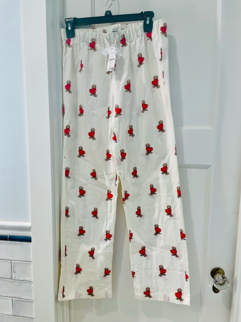 J. Crew Puppy & Heart Pajama Bottom - Picture 2 of 8